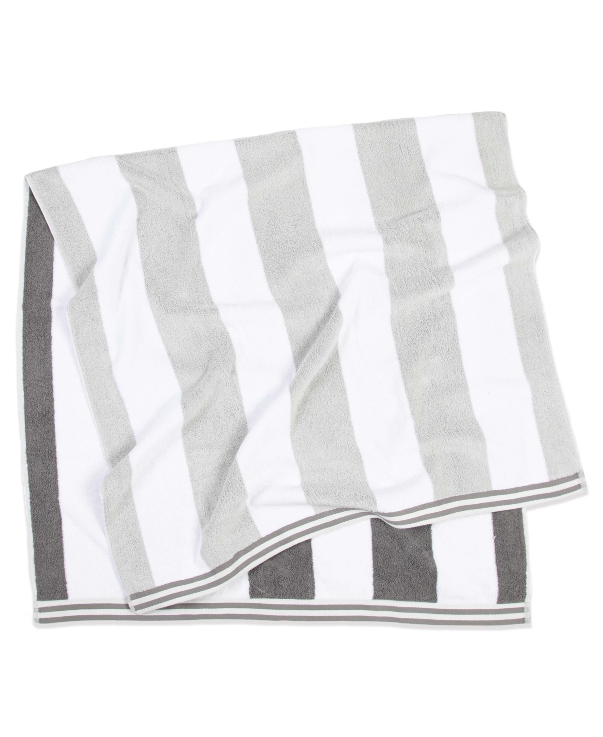 Aston and Arden Reversible Luxury Beach Towel (35x70 in., 600 Gsm), Striped Color Options, Oversized, Thick, Soft Ring Spun Cotton Resort Towel - Ligh