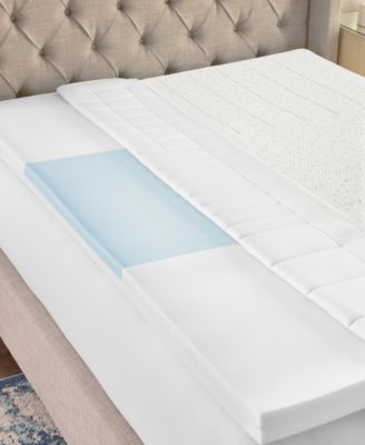 3" Zoned Comfort Memory Foam Mattress Topper with Cooling Cover, Twin, Exclusively at Macy’s