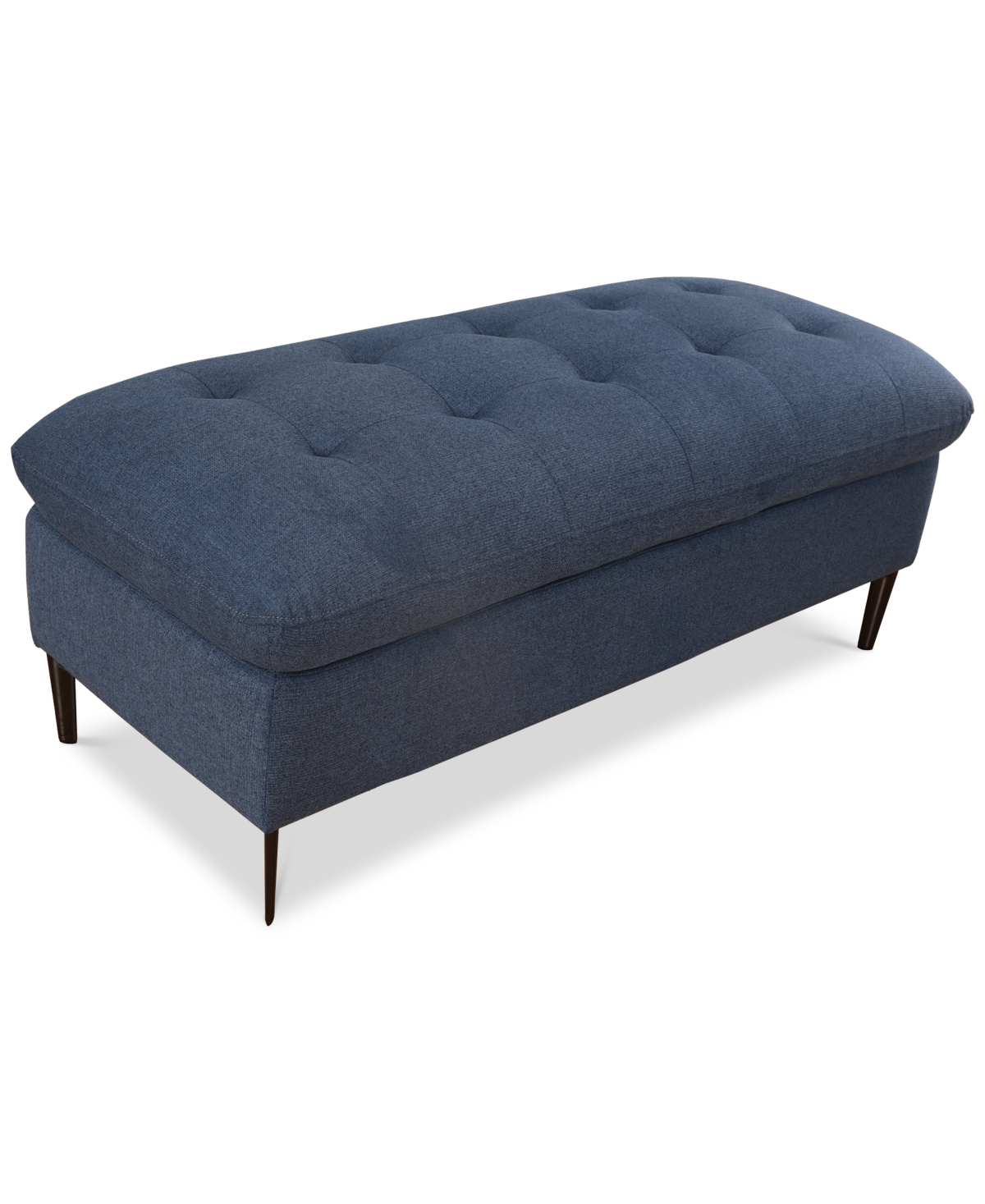 Furniture Closeout! Torbin 48" Fabric Rectangular Ottoman, Created For Macy's In Blue