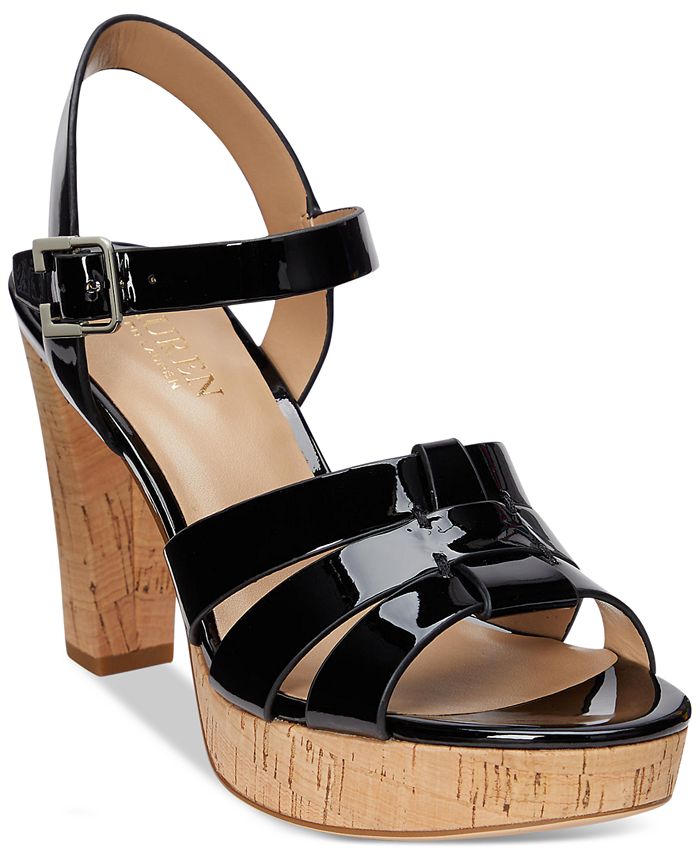 Lauren Ralph Lauren Women's Soffia AnkleStrap Slingback Dress Sandals