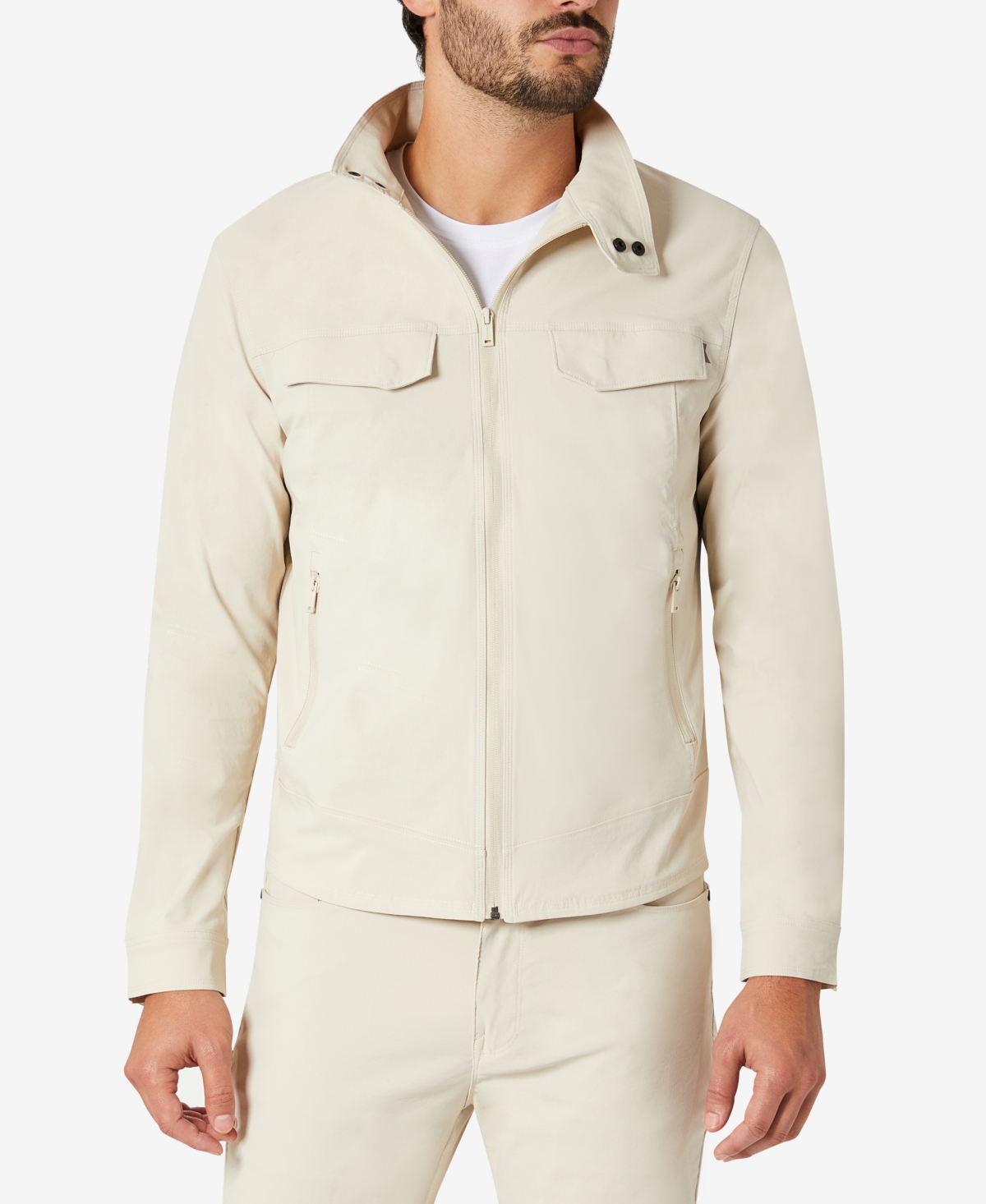Kenneth Cole Men's Utility Jacket In Off White
