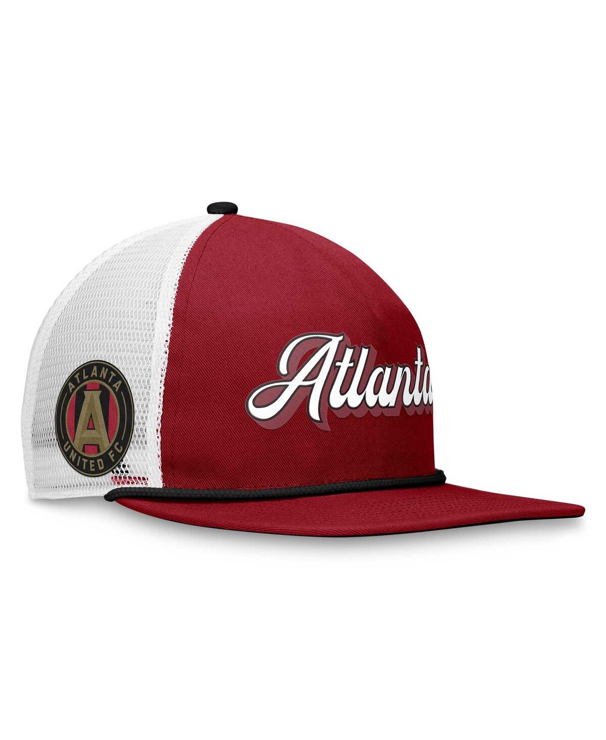 Shop Fanatics Men's  Garnet, White Atlanta United Fc True Classic Golf Snapback Hat In Garnet,white