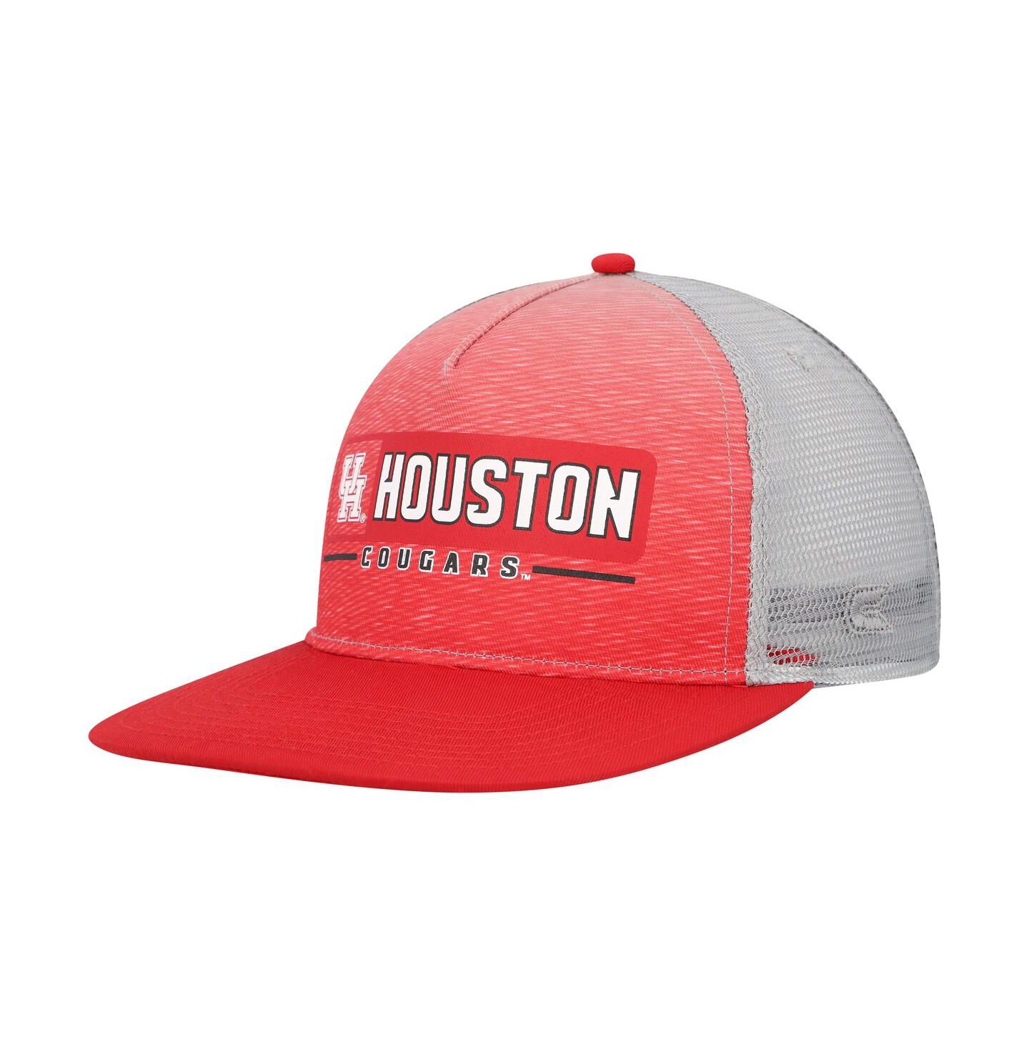 Мужская кепка Colosseum Red, Gray Houston Cougars Snapback Hat — фото 1