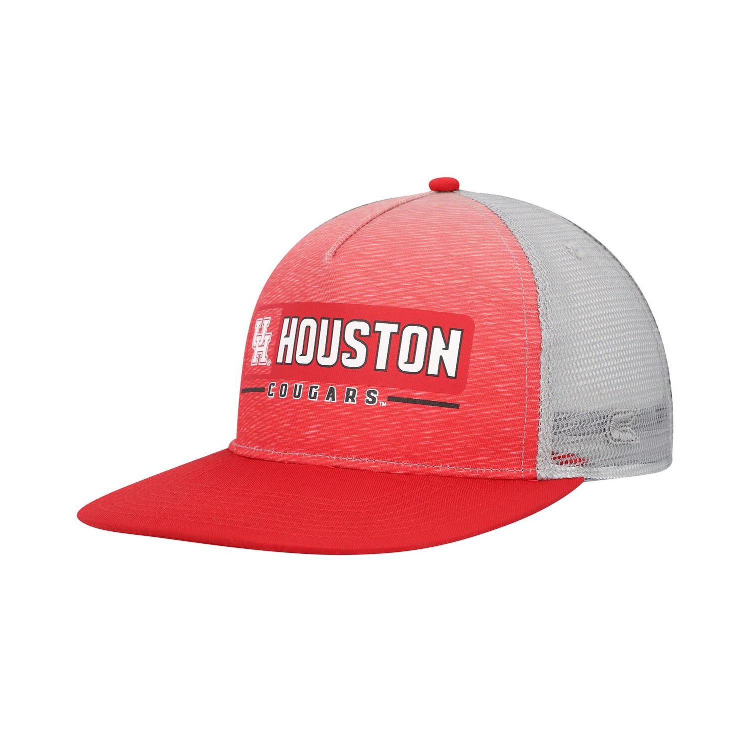 Men's Red, Gray Houston Cougars Snapback Hat