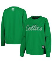 Mitchell & Ness Women's Boston Celtics Green Hardwood Classics Colorblock  Crew Pullover Sweatshirt