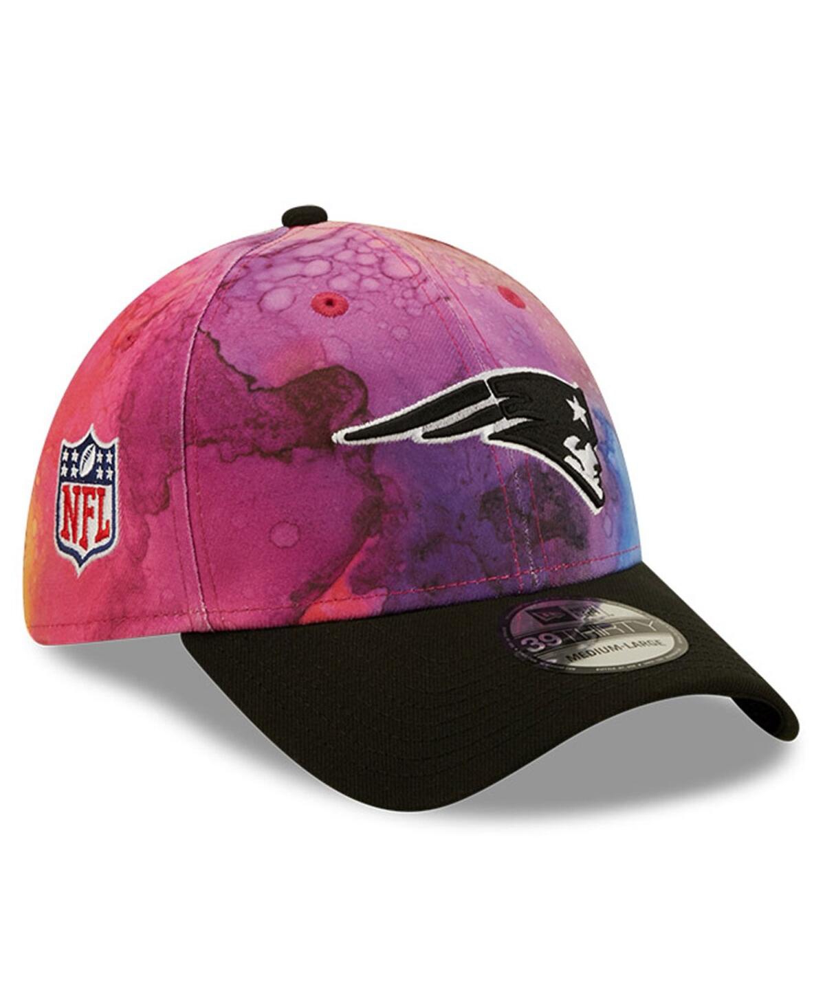 Shop New Era Men's  Pink, Black New England Patriots 2022 Nfl Crucial Catch 39thirty Flex Hat In Pink,black