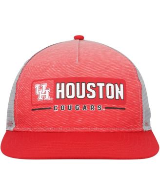 Men's  Red, Gray Houston Cougars Snapback Hat