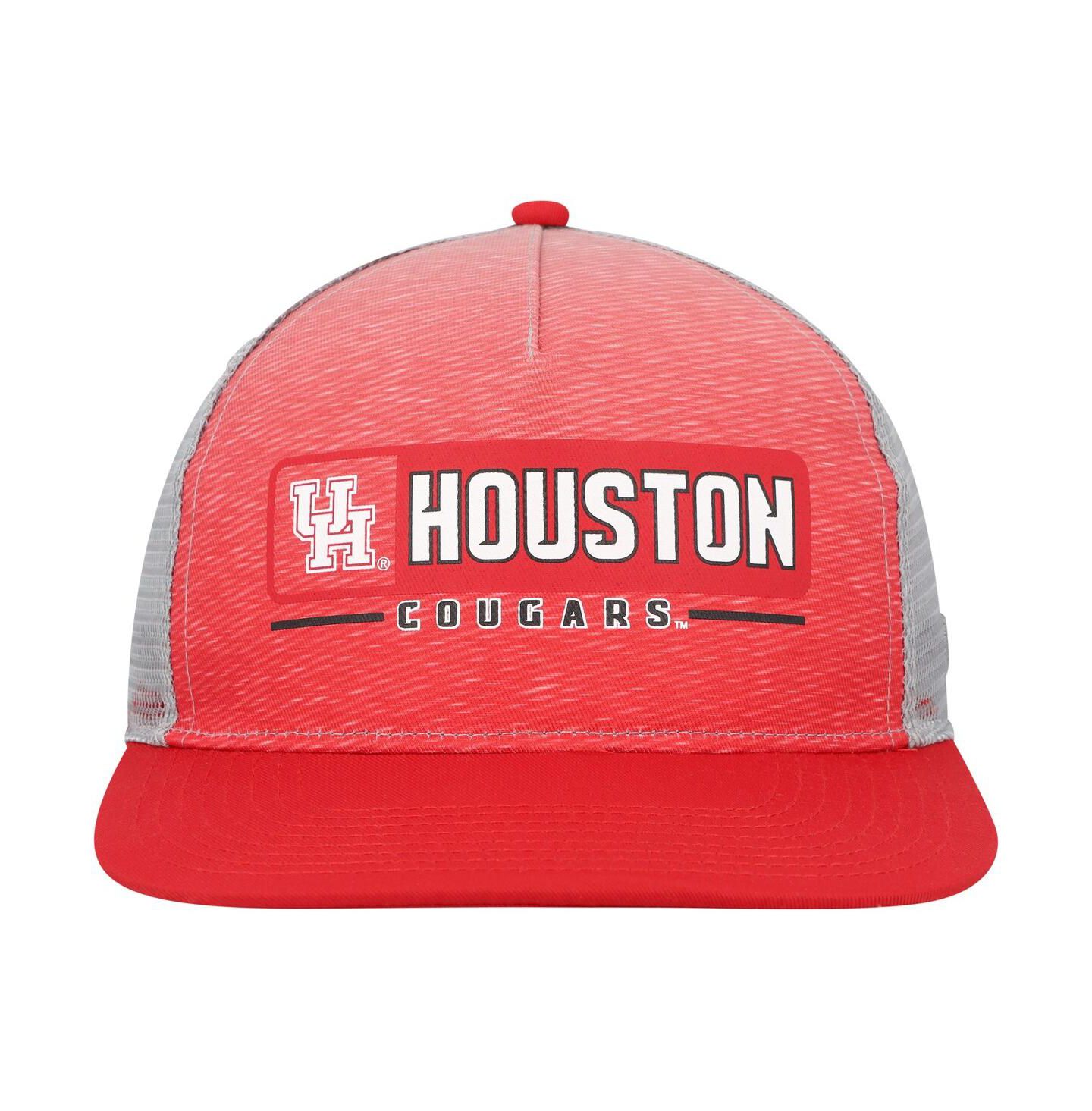 Мужская кепка Colosseum Red, Gray Houston Cougars Snapback Hat — фото 3