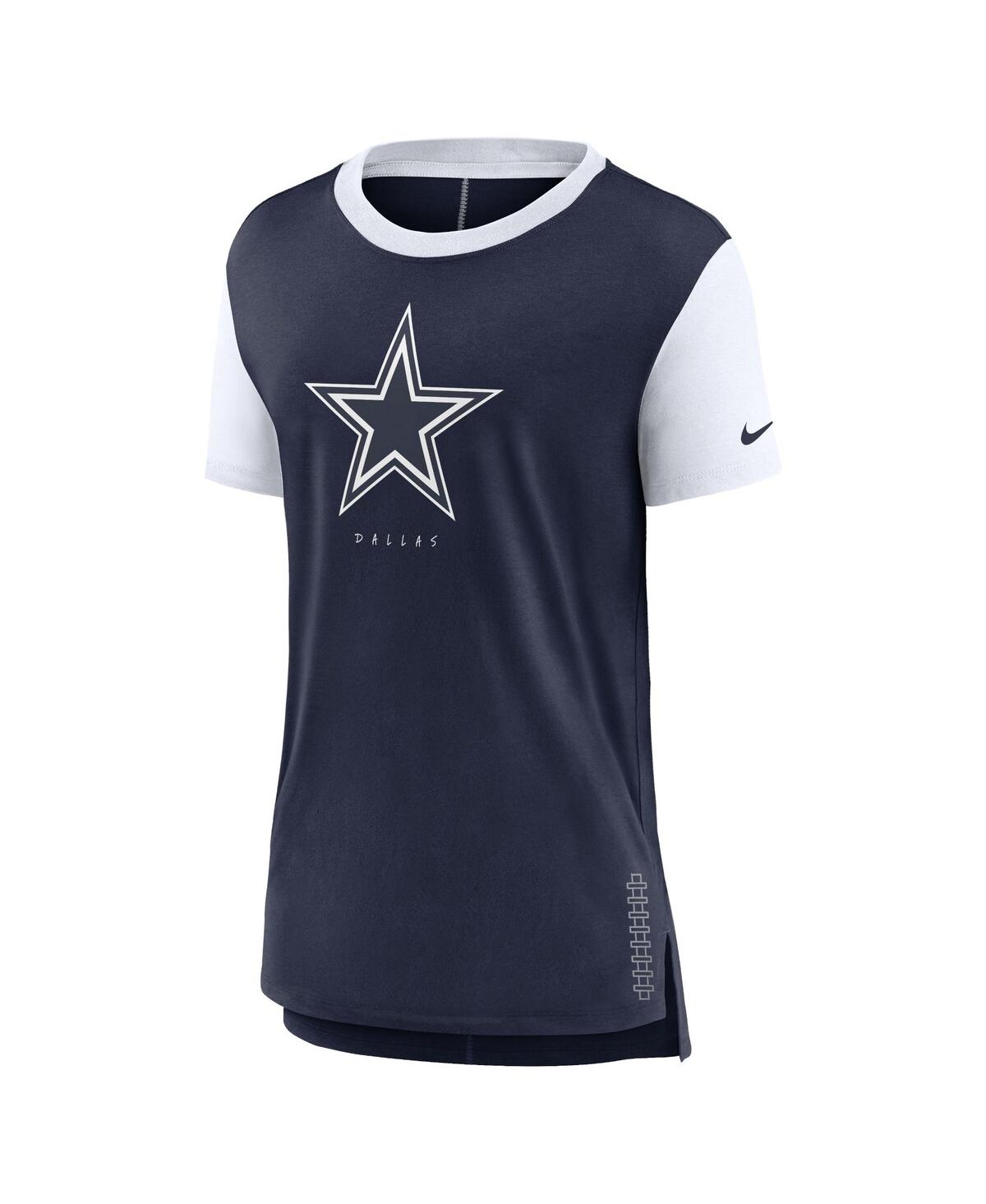 Women's Dallas Cowboys Nike Name T-Shirt XSmall Navy/White