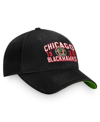 Men's Black Chicago Blackhawks True Classic Retro Adjustable Hat