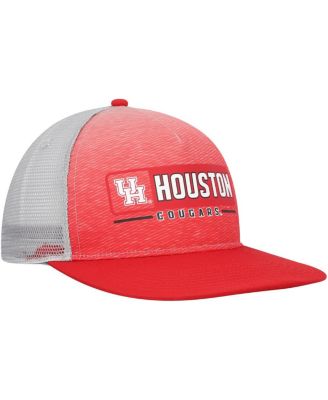 Men's  Red, Gray Houston Cougars Snapback Hat