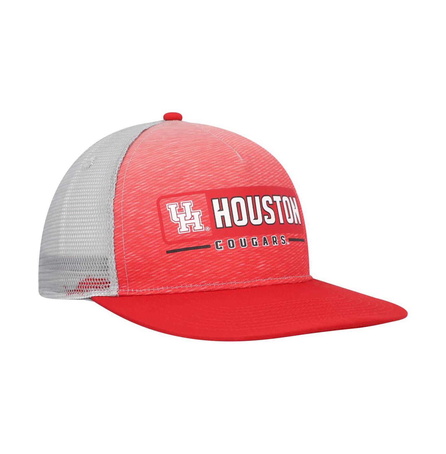 Мужская кепка Colosseum Red, Gray Houston Cougars Snapback Hat — фото 4