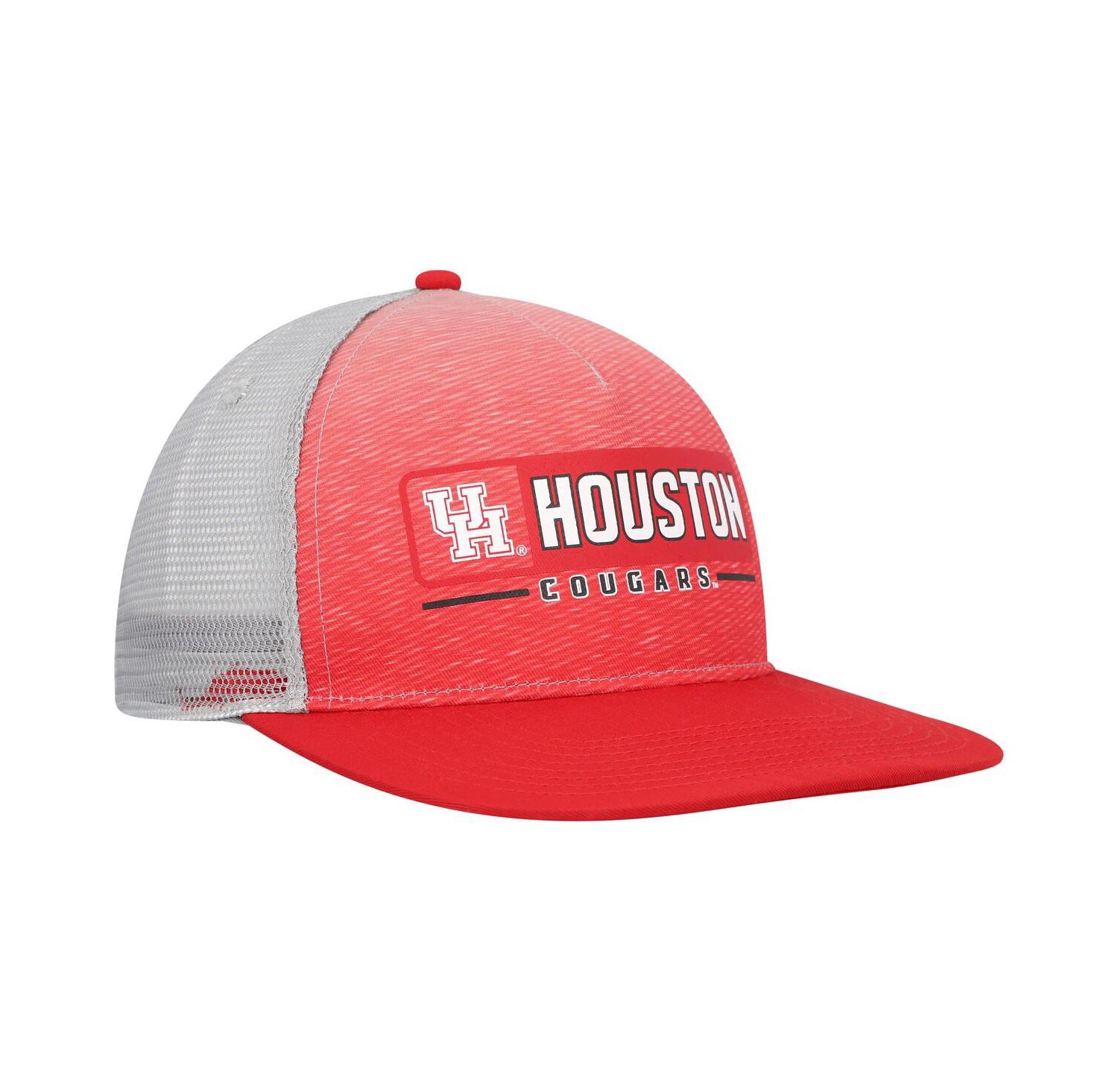 Men's Red, Gray Houston Cougars Snapback Hat