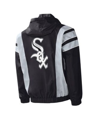 Men's Starter Black Chicago White Sox Impact Hoodie Half-Zip
