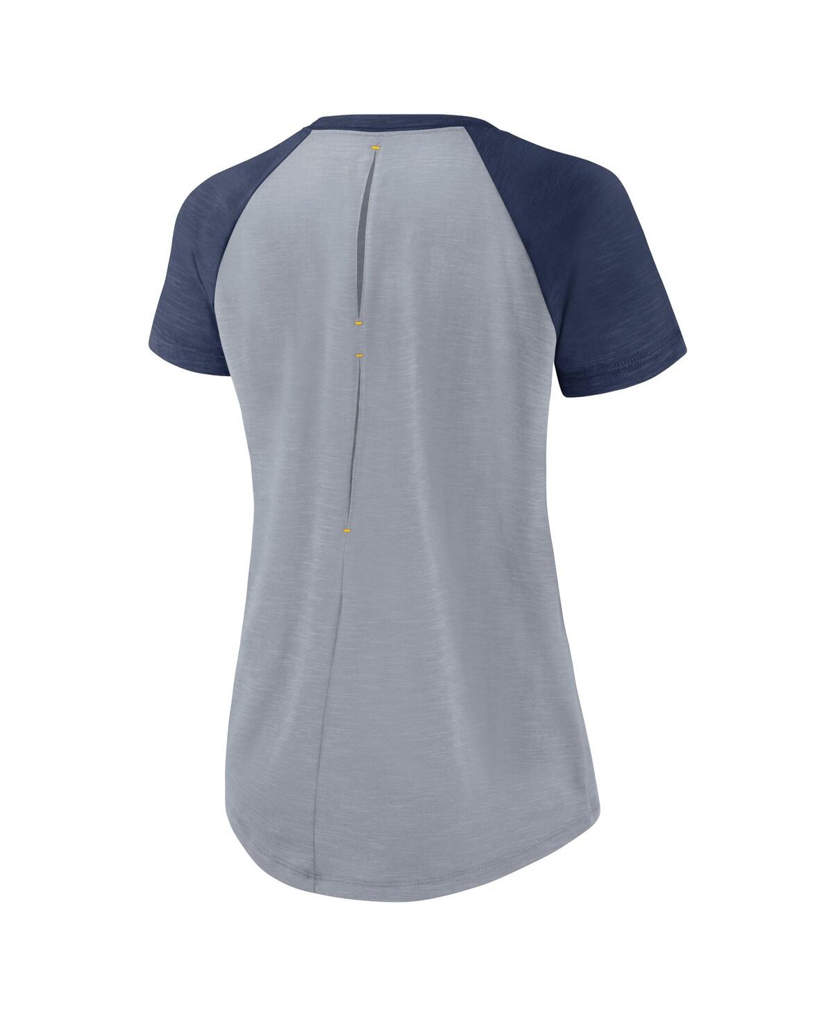 Nike Heather Gray Milwaukee Brewers Summer Breeze Raglan Fashion T-shirt In Heather Gray