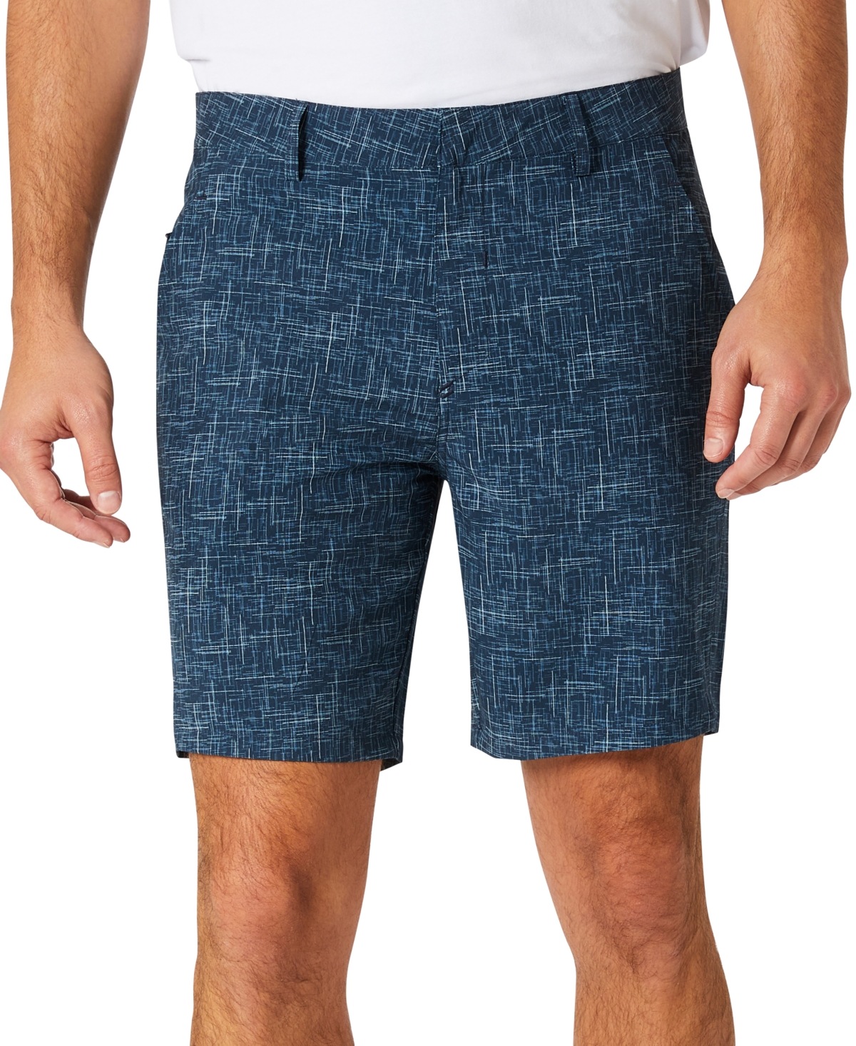 Kenneth Cole Men's Performance Resort Shorts In Navy Scratch