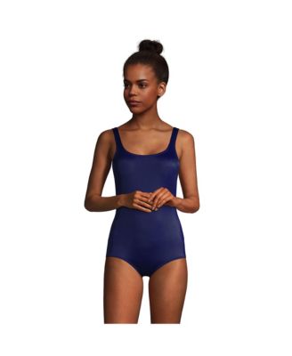 Women's Mastectomy Scoop Neck Tugless Sporty One Piece Swimsuit