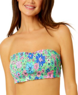 Salt + Cove - Women's Peony Party Smocked Bandeau Bikini Top