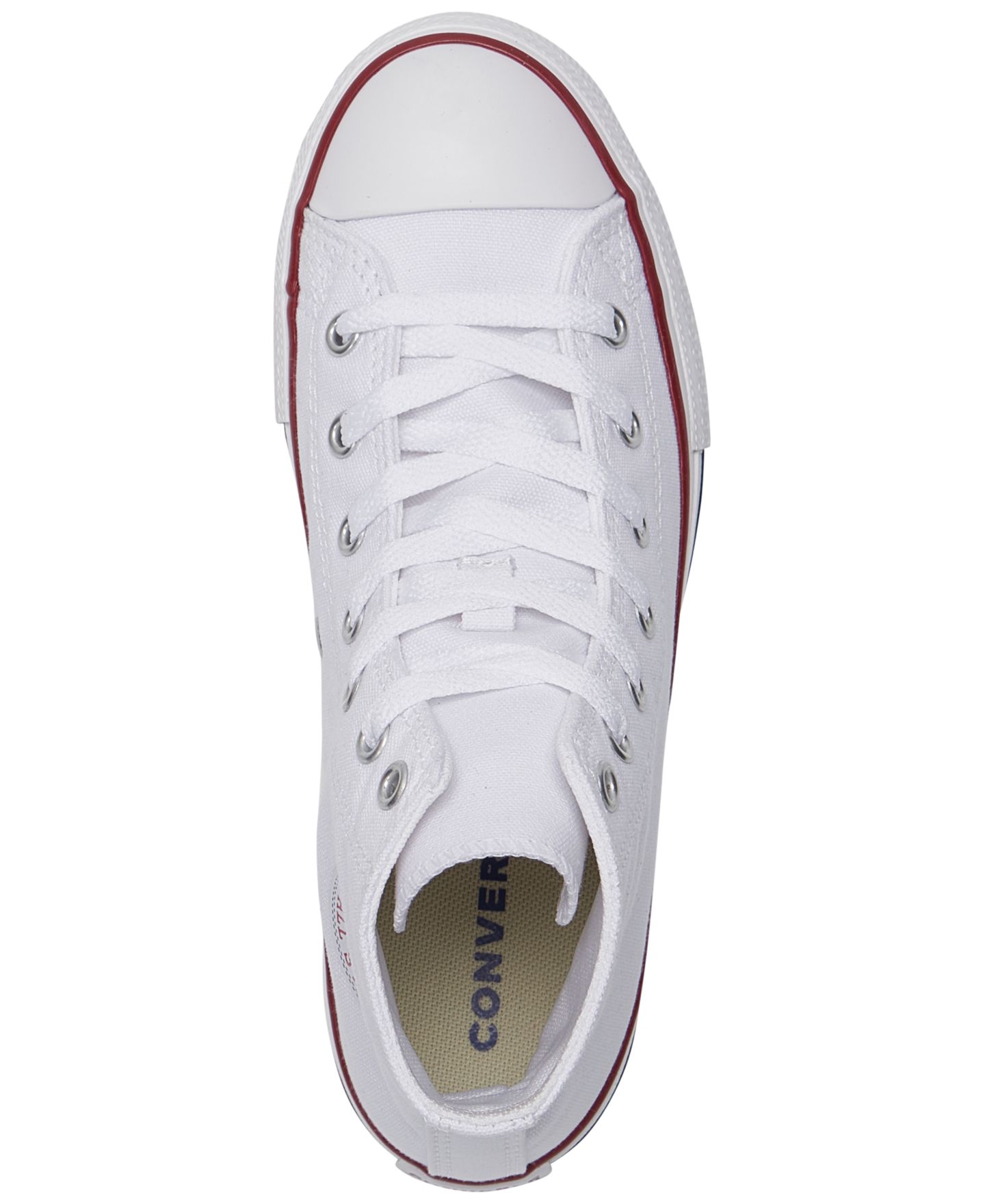 Детские кроссовки Converse Little Kids Chuck Taylor Hi Casual, цвет: Белый — фото 4