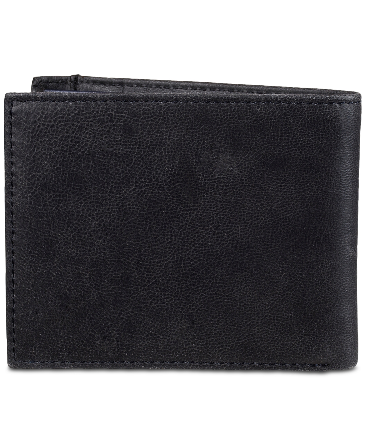 Tommy Hilfiger Men's Rfid Traveler Signature Leather Wallet