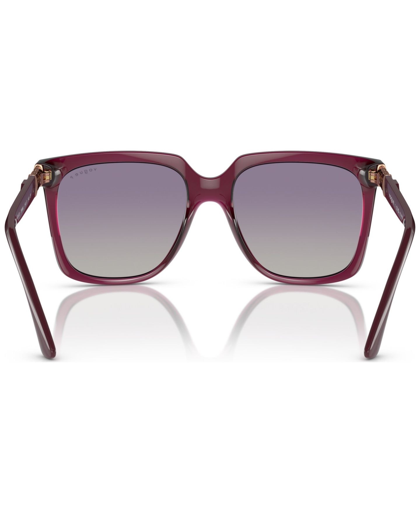 Женские солнцезащитные очки Vogue Eyewear Polarized Sunglasses, VO5476SB, цвет: Прозрачный вишнёвый — фото 4