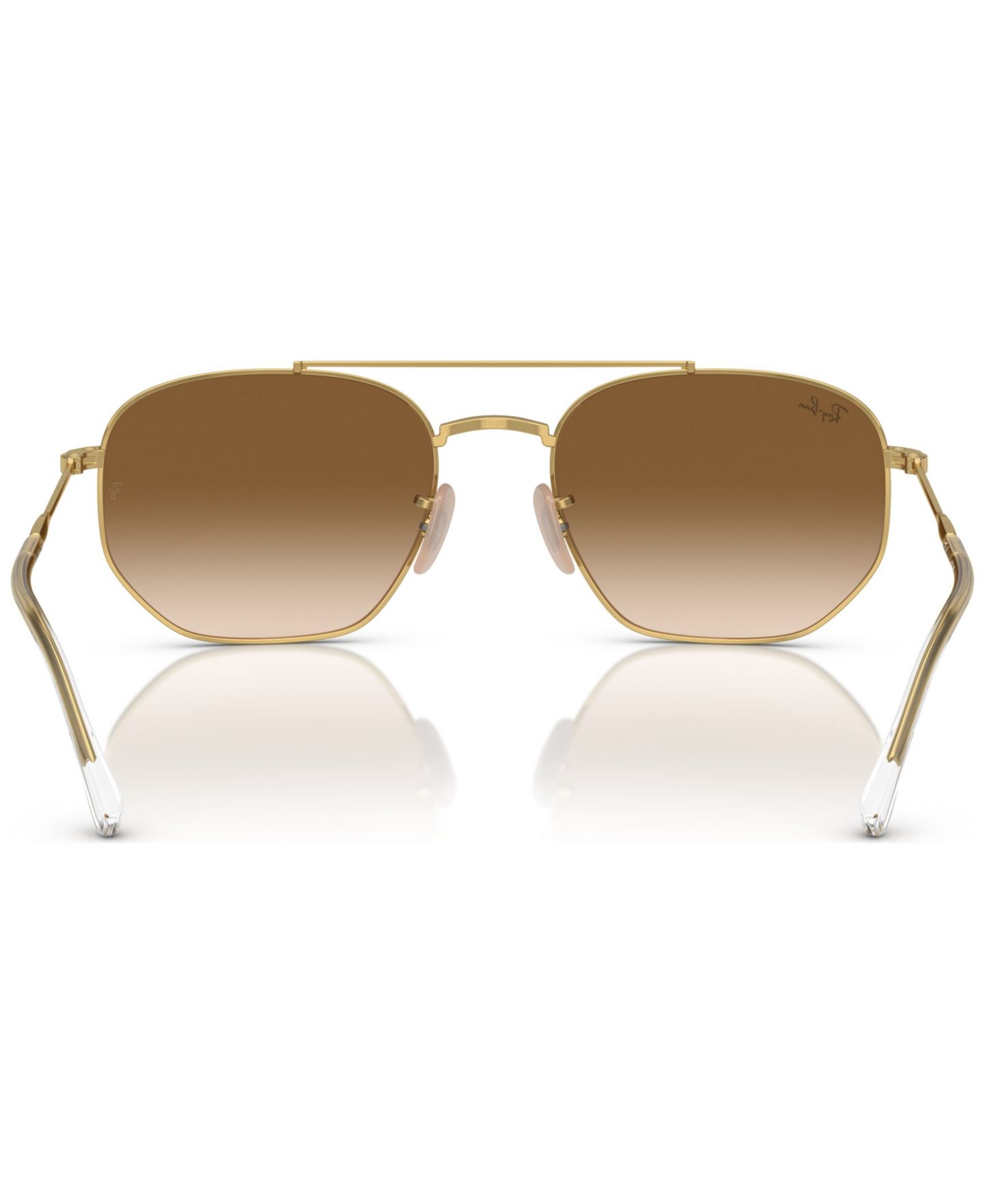 Солнцезащитные очки Ray-Ban Unisex Sunglasses, RB3707, цвет: Золотой — фото 4