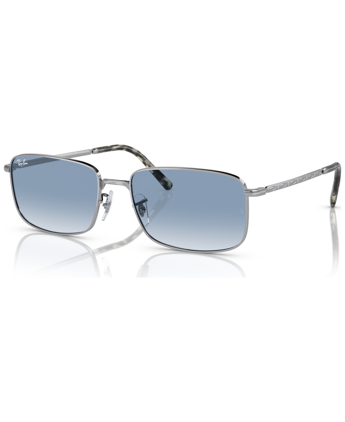 Ray Ban Unisex Sunglasses, Rb3717 In Silver-tone