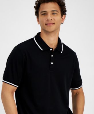And Now This - Men's Regular-Fit Tipped Polo Shirt