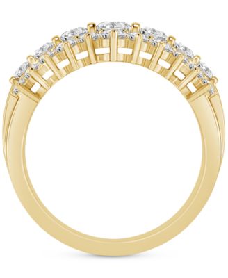 Diamond Cluster Band (1-1/2 ct. t.w.) in 14k Gold