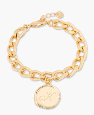 brook york 14K Gold-Plated Sadie Personalized Initial Bracelet - Gold- K 140$