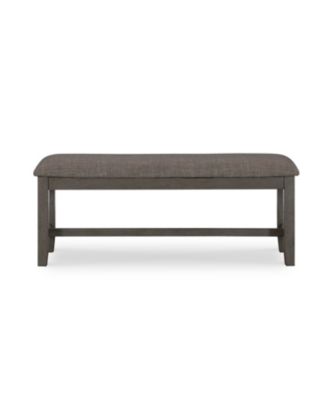 Allston Park Gray Farmhouse Bench