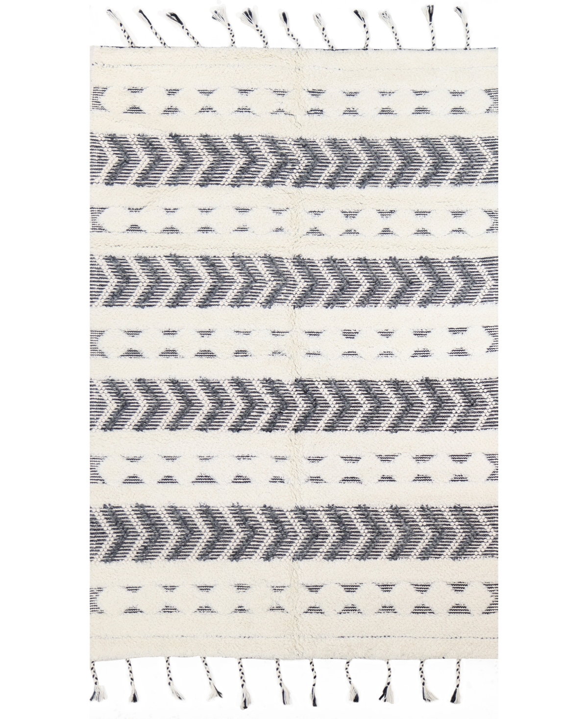 Bb Rugs Fortress FRT102 8'6in x 11'6in Area Rug - Ivory