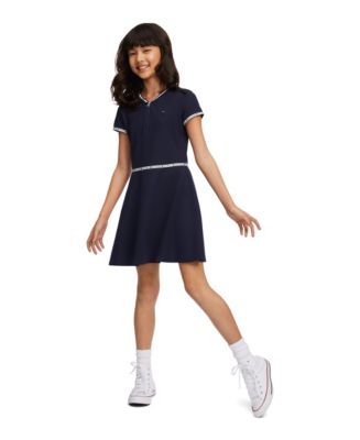 Tommy Hilfiger Little Girls Quarter Zip Dress - Macy's