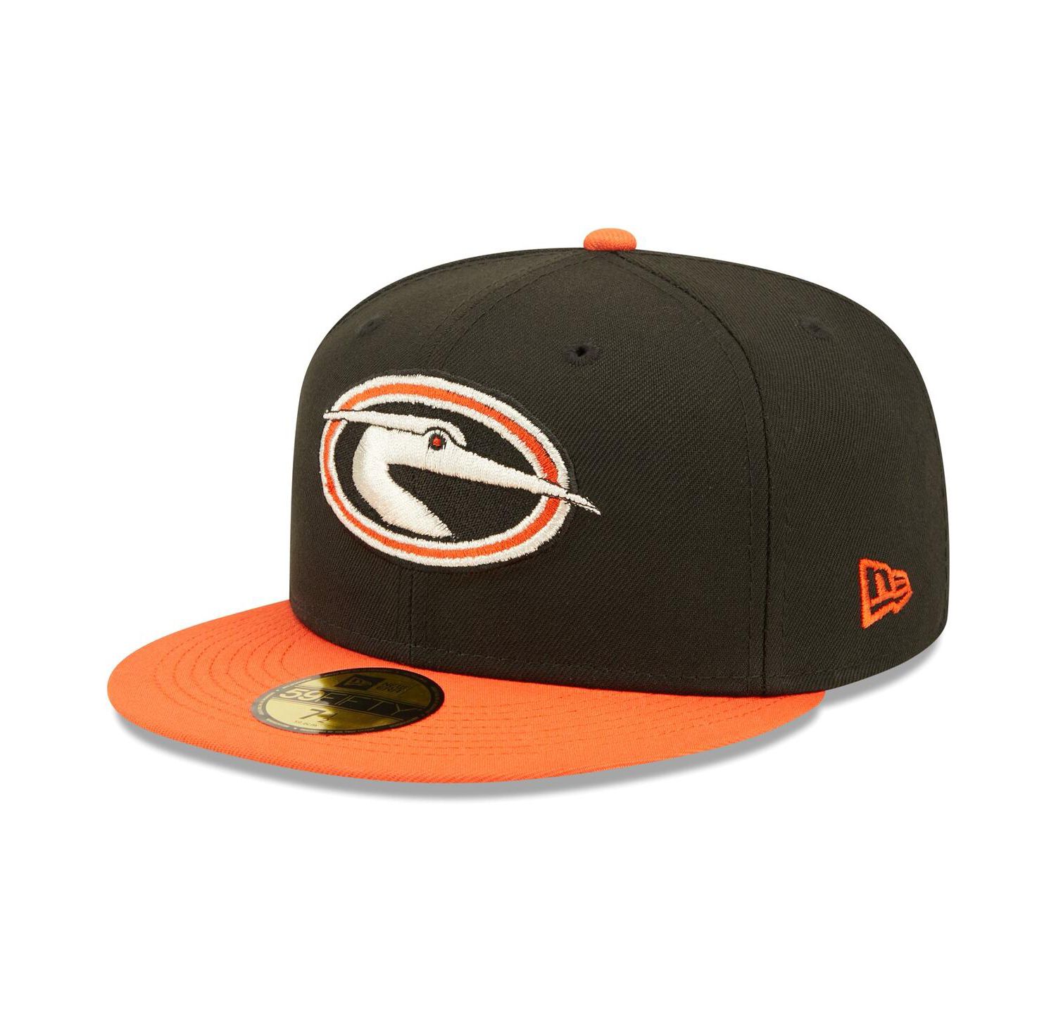 Men's Black Delmarva Shorebirds Authentic Collection Team Alternate 59FIFTY Fitted Hat