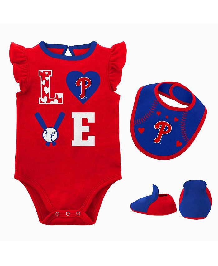 Outerstuff Newborn and Infant Boys and Girls Royal, Red Philadelphia  Phillies Pinch Hitter T-shirt and Shorts Set - Macy's