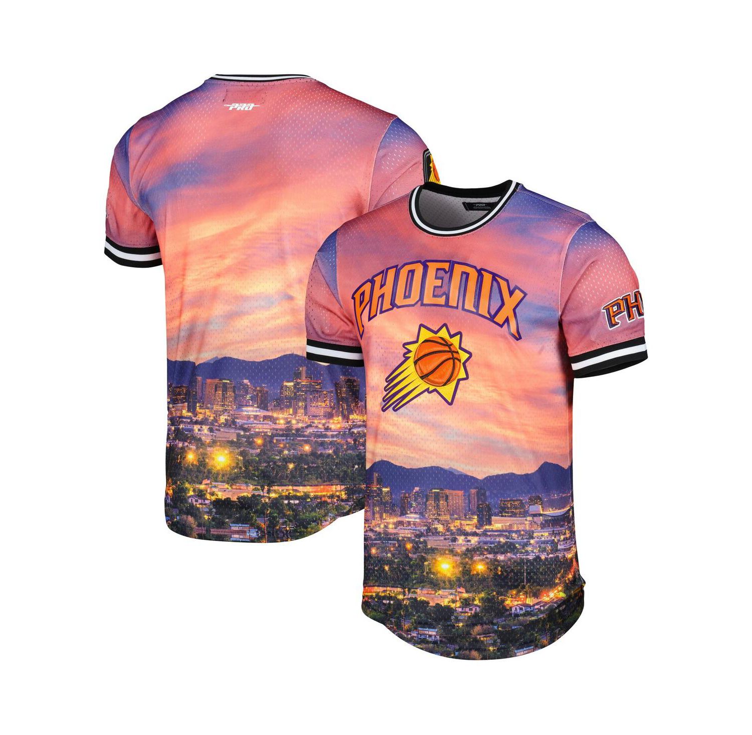 Men's Phoenix Suns Cityscape Stacked Logo T-shirt