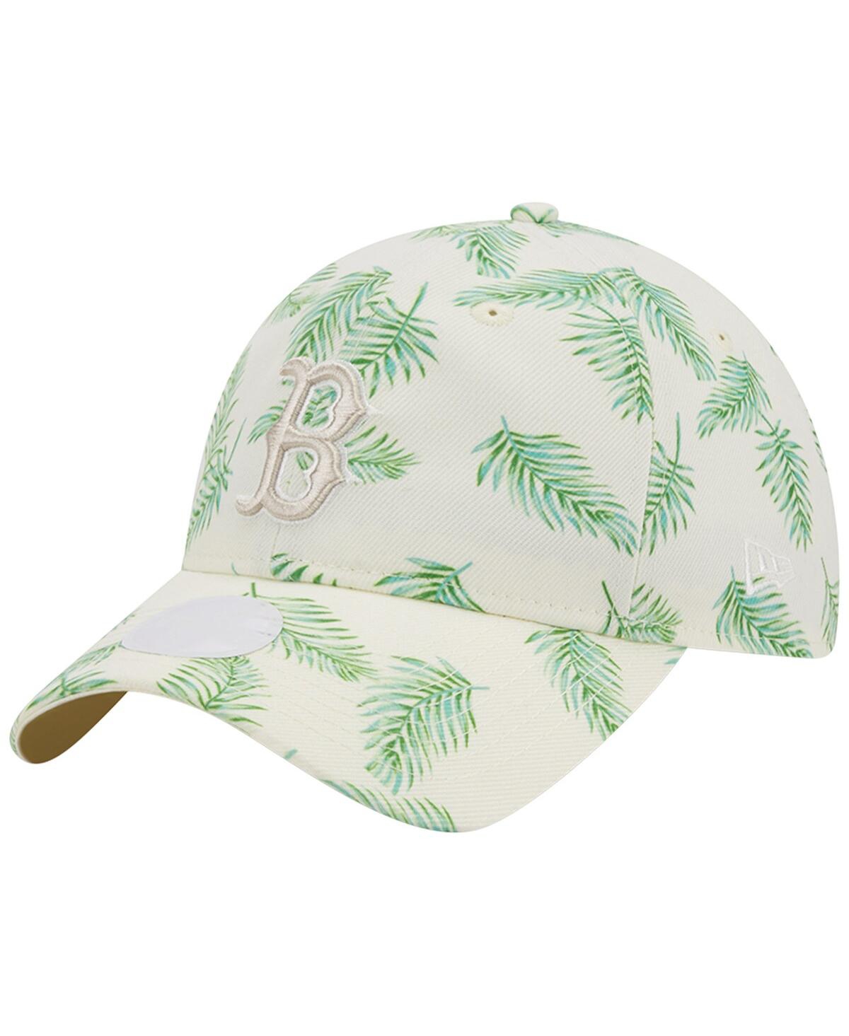 New Era Women's  White Boston Red Sox Palms 9twenty Adjustable Hat In White