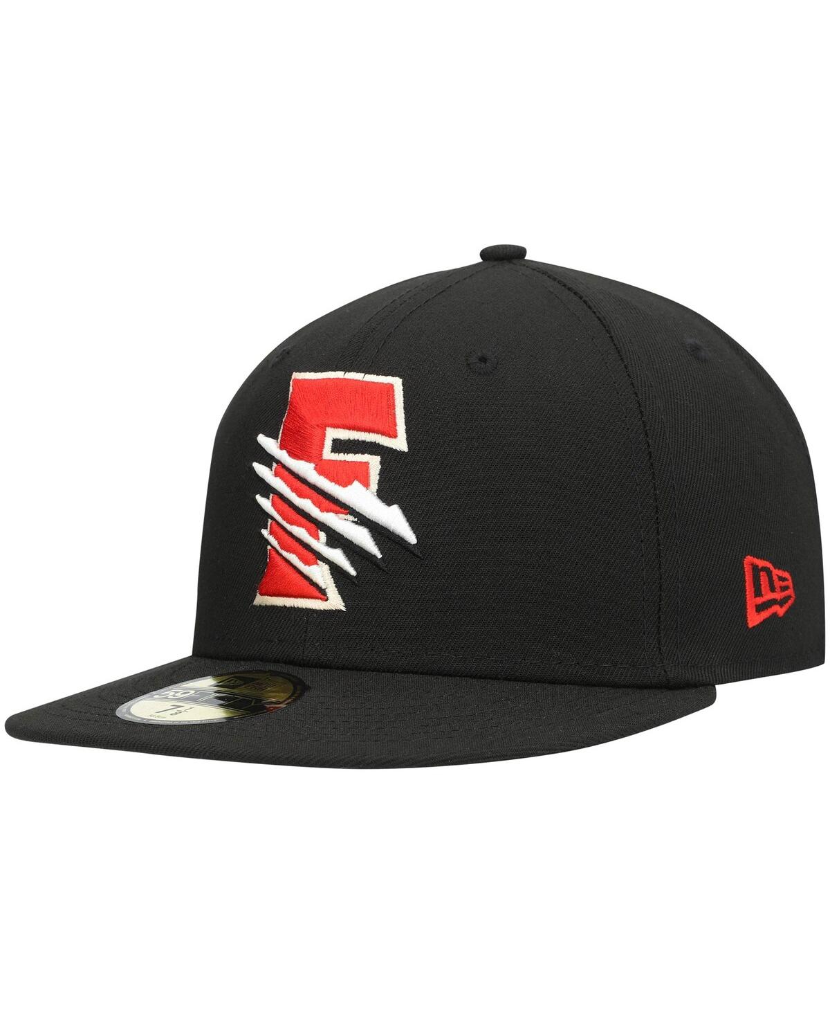 Men's New EraFresno Grizzlies Authentic Collection Road 59FIFTY Fitted Hat - Black