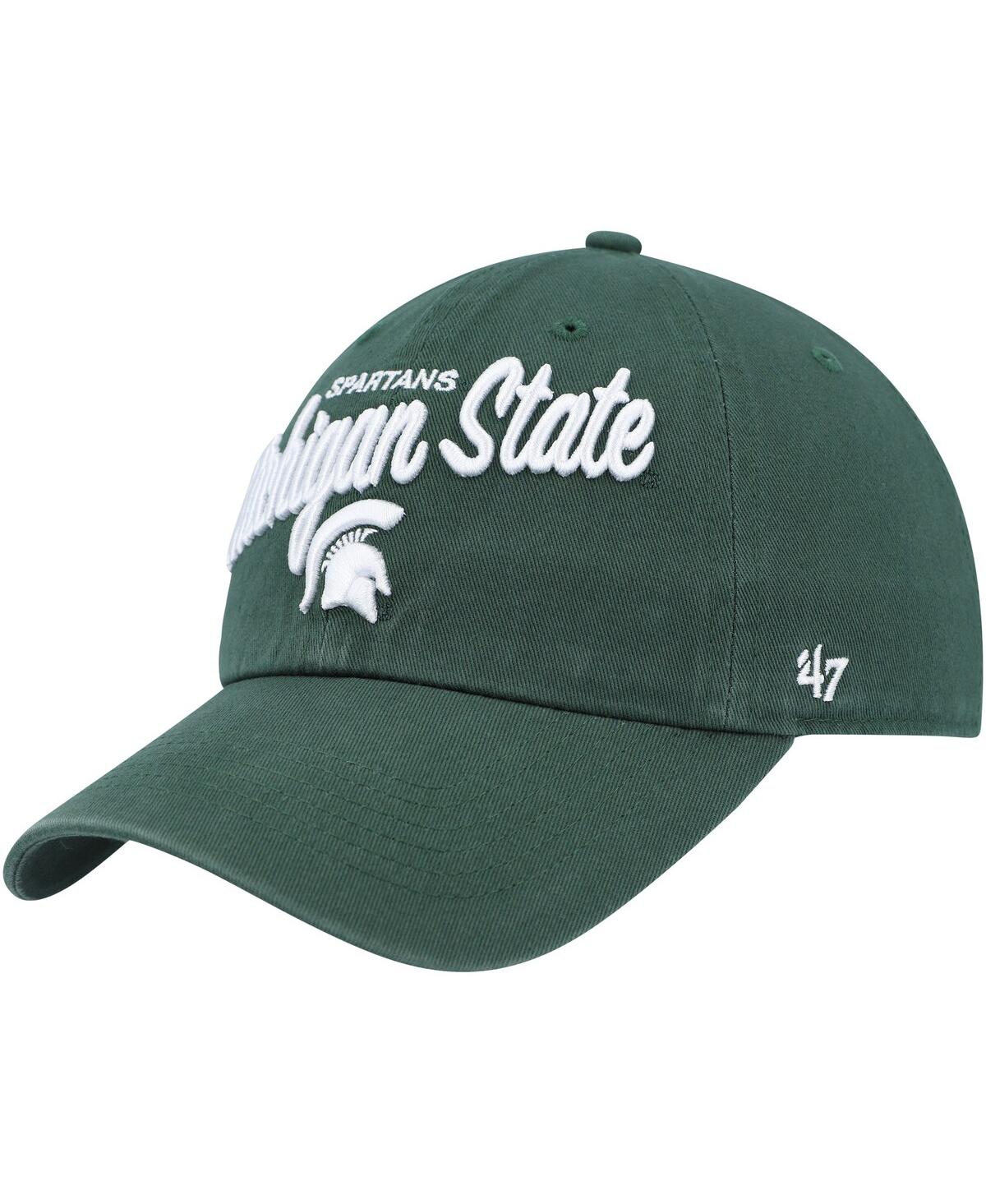 Shop 47 Brand Women's ' Green Michigan State Spartans Phoebe Clean Up Adjustable Hat