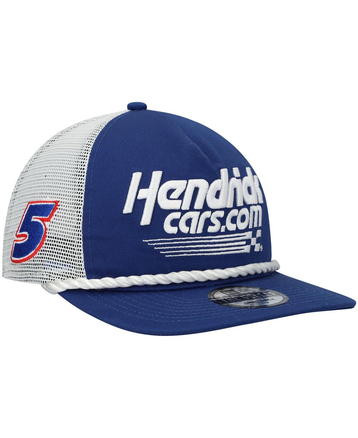 Men's New Era White Kyle Larson Golfer Snapback Hat - White