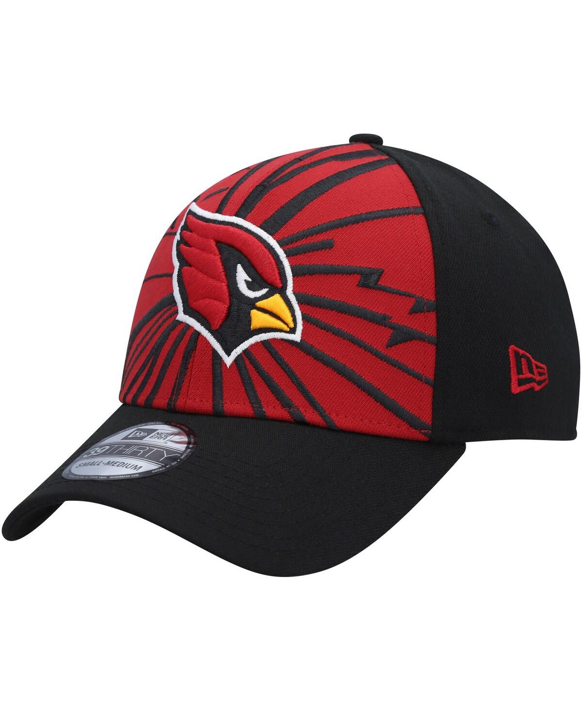 Men's New Era Black Arizona Cardinals Shattered 39THIRTY Flex Hat - Black