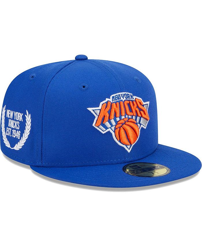 New Era Men's Blue New York Knicks Camo Undervisor Laurels 59Fifty Fitted Hat Macy's