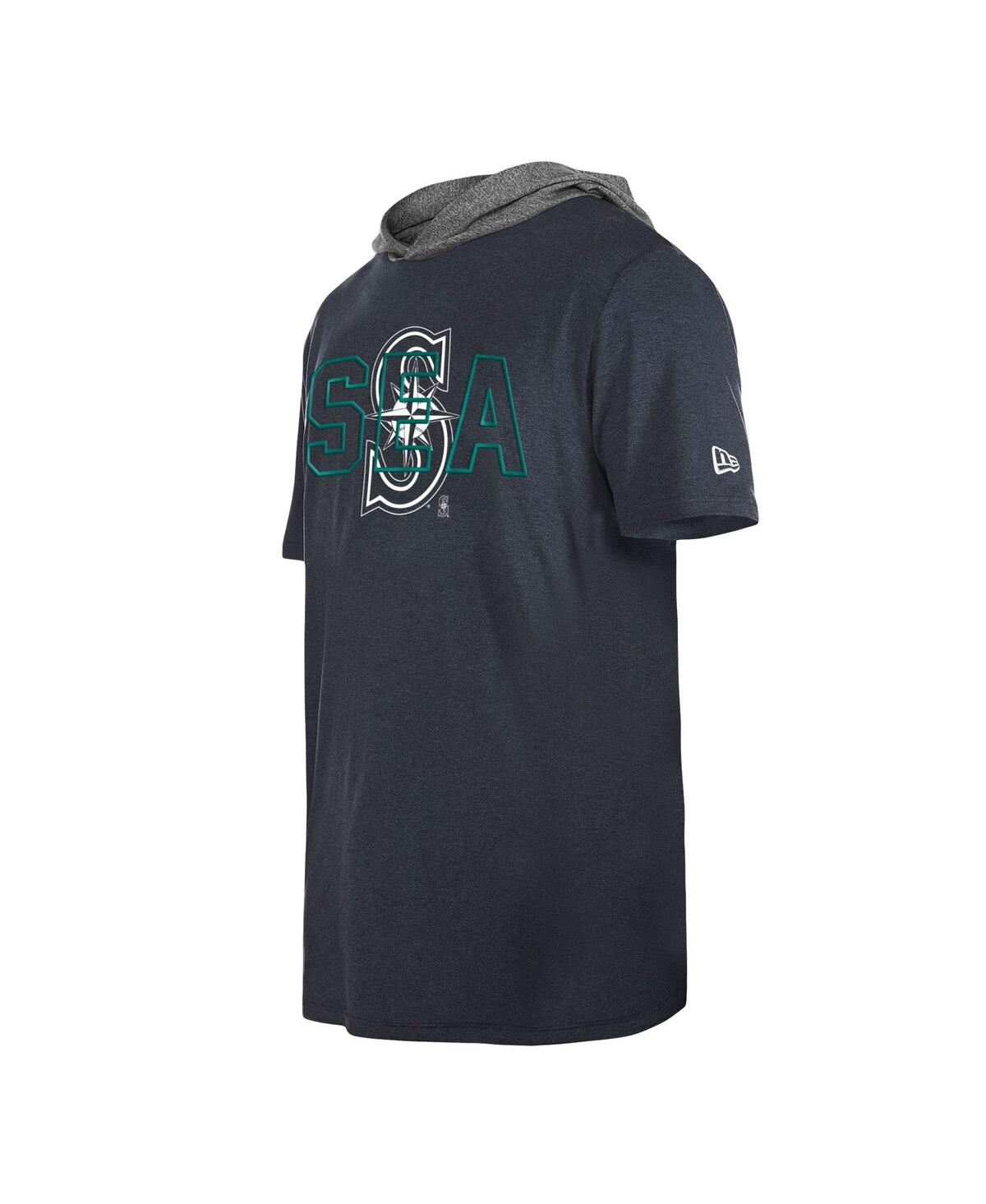 Shop New Era Men's  Navy Seattle Mariners Team Hoodie T-shirt