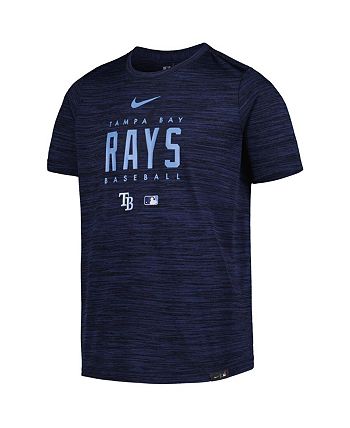Tampa Bay Rays Nike Authentic Collection Velocity Practice Performance  T-Shirt - Light Blue
