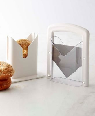 Guillotine Style Bagel Slicer with Safety Shield