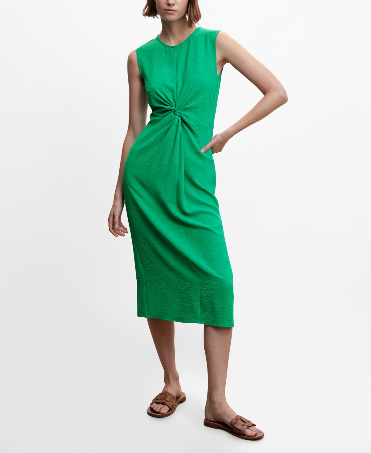 Mango Robe In Green