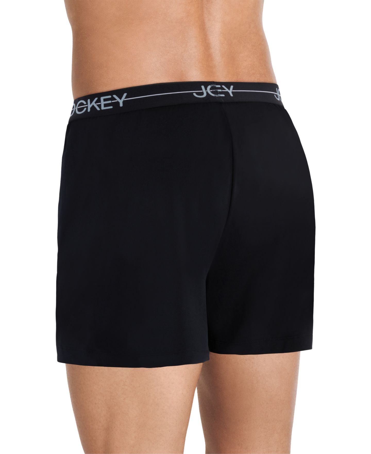 Трусы-боксеры Moisture-Wicking для мужчин, стрейч — Jockey, цвет: Чёрный — фото 2