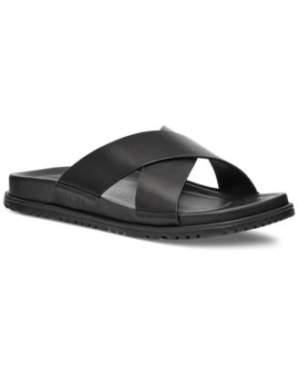 UGG WAINSCOTT SLIDE SANDAL CHESTNUT BROWN SUEDE CUSHIONED