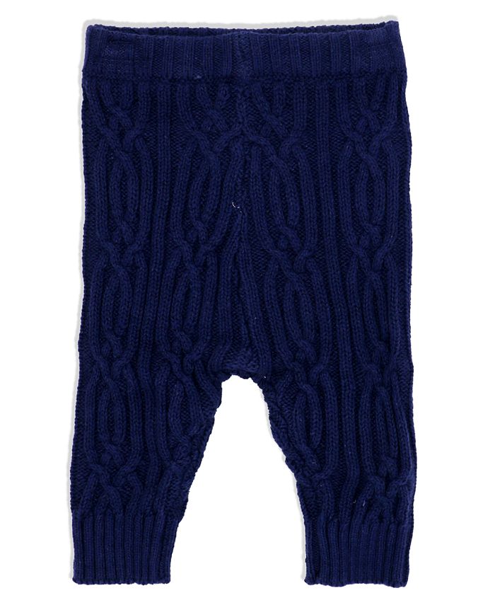 Little Gent Baby Boys Shawl Collar Knit Cardigan and Pants, 2 Piece Set