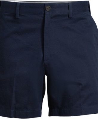 Men's No Iron 6" Comfort Waist Plain Front Chino Short